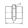FITTING Nypel STRONG Czarny N8 GZ 1/2" FIT 280C-1/2